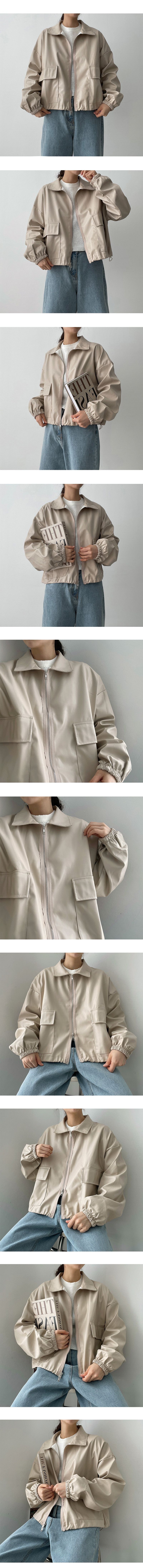 off-string two-way leather jacket