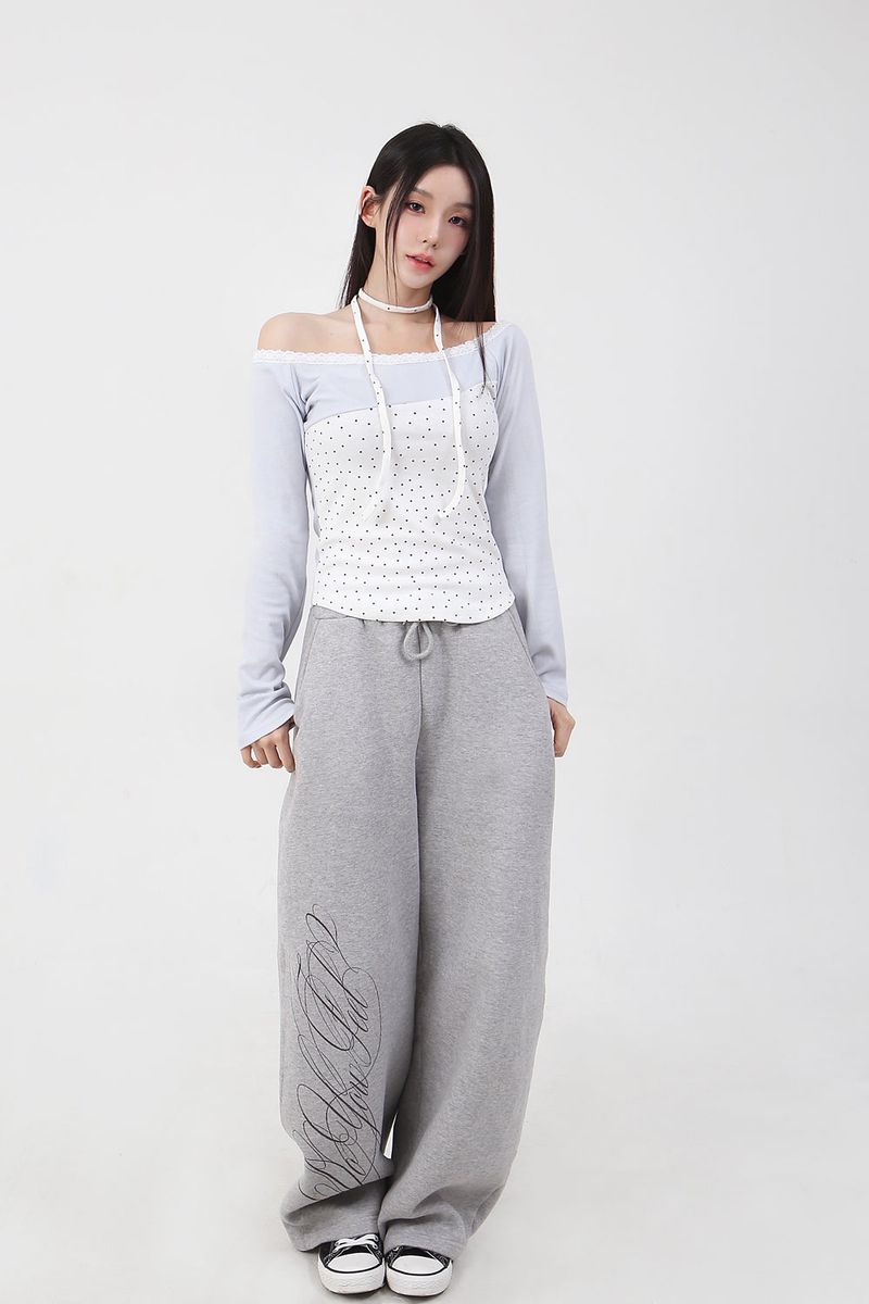 Lace Mini Star T-shirt_white