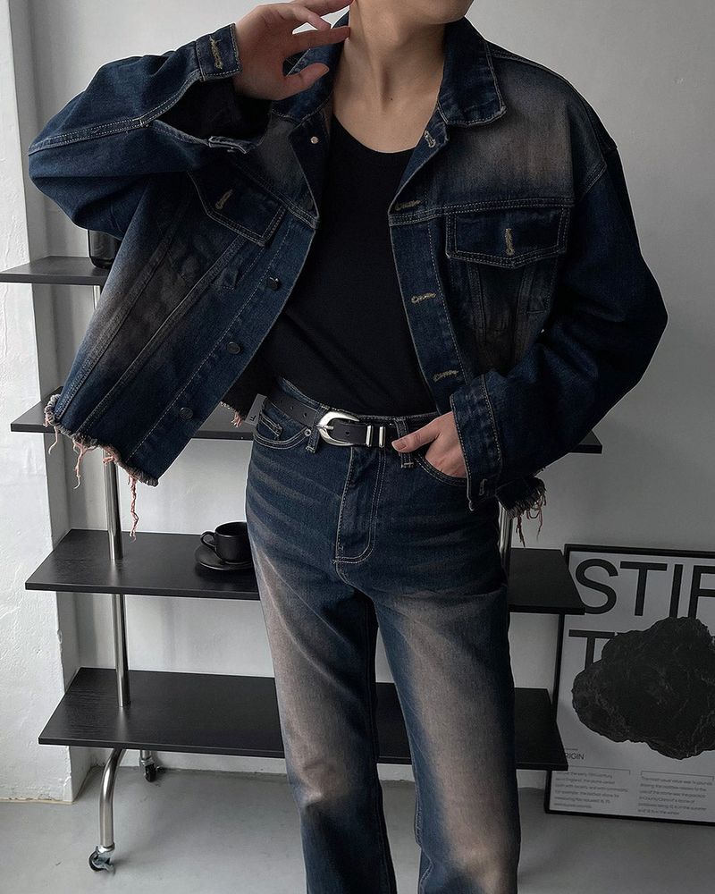MG618 Brownie Damage Crop Jacket