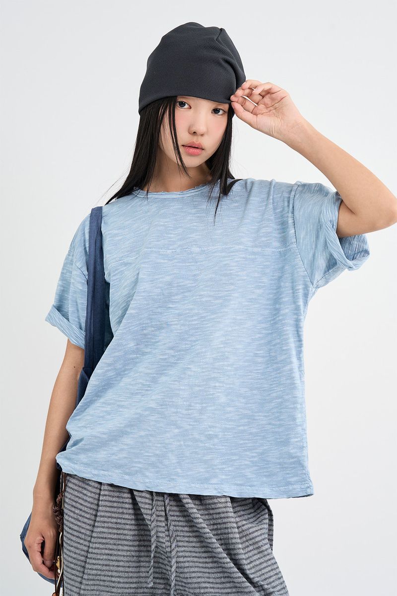 Pigment slub T-shirt