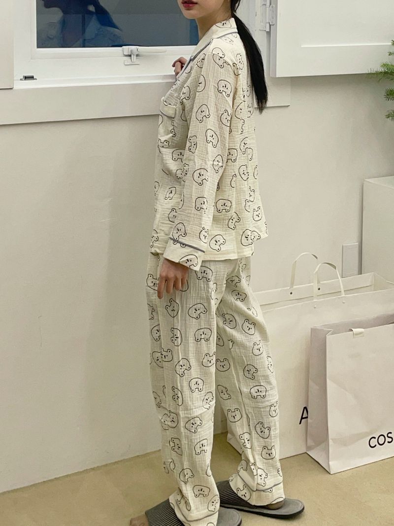Cozy bear pajamas