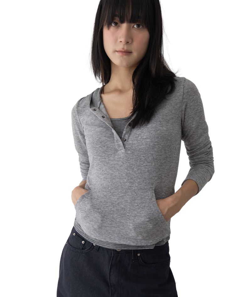 Monde Deep Henley Hoodie