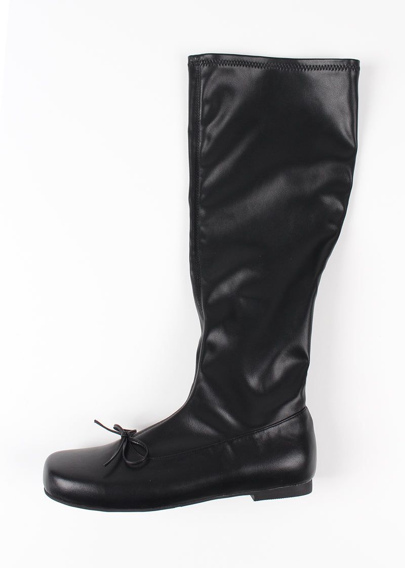RIBBON FLAT BOOTS