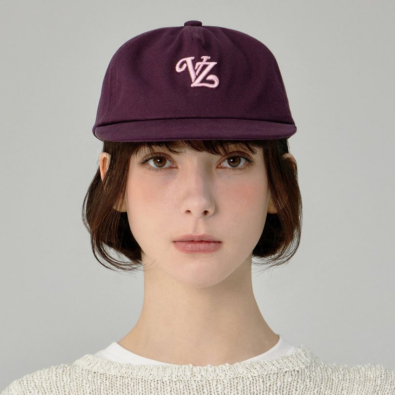 VARZAR(バザール)の「Leaf VZ Monogram 5-Panel Ball Cap / Burgundy(Hats)」