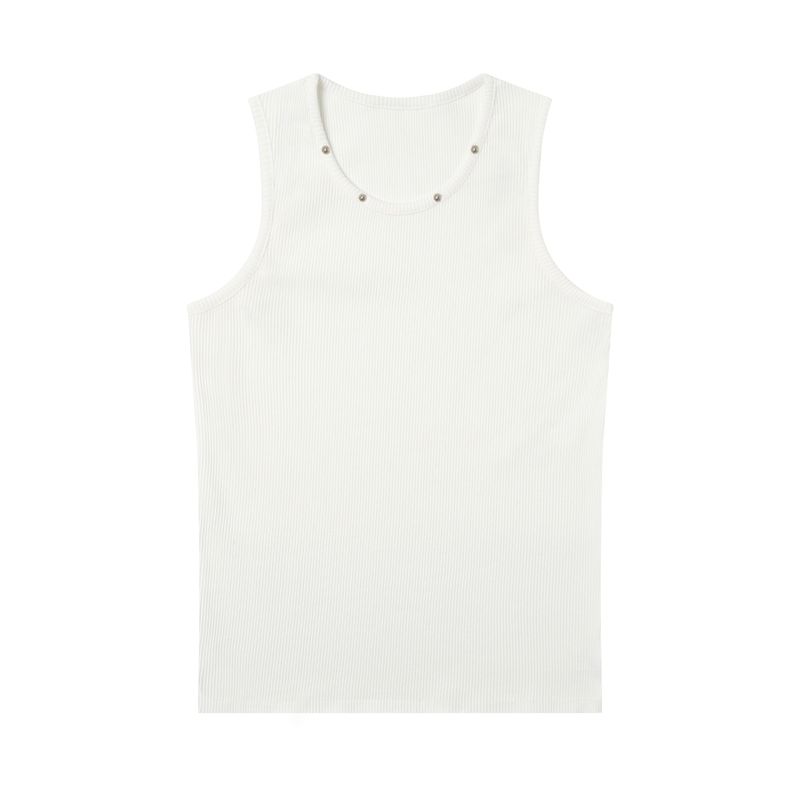 Ake Studded Sleeveless White