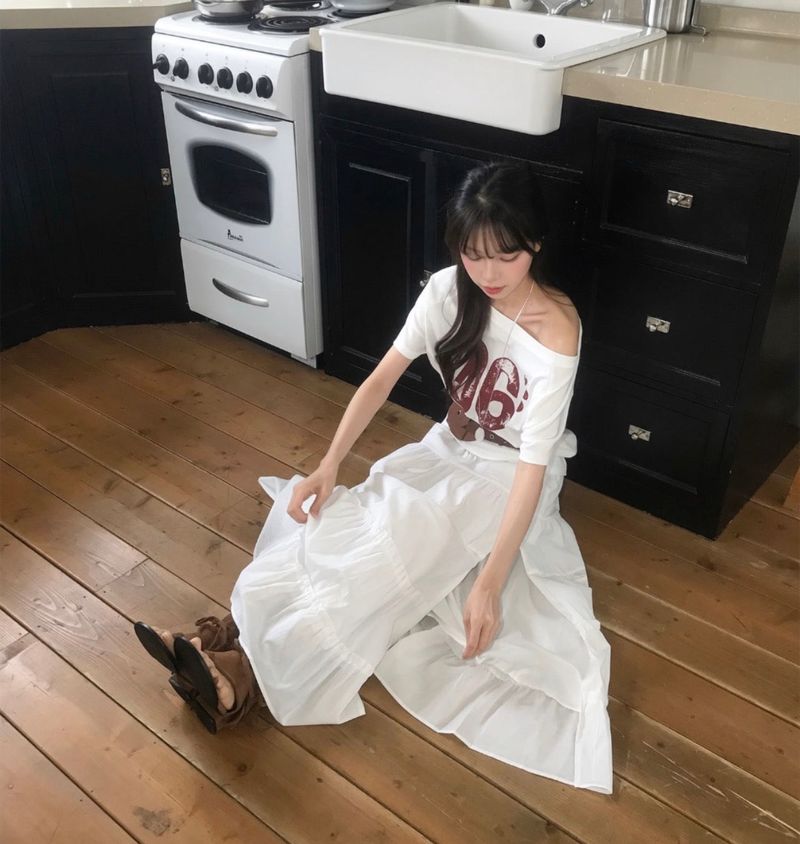 [ side slit ] closet long & maxi sk