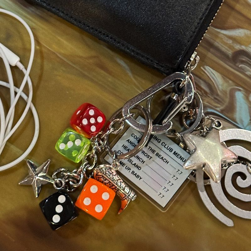 dice key ring