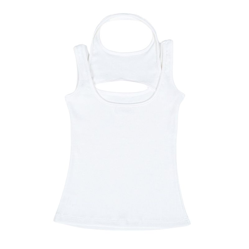 レイヤードジャージノースリーブ (WHITE)