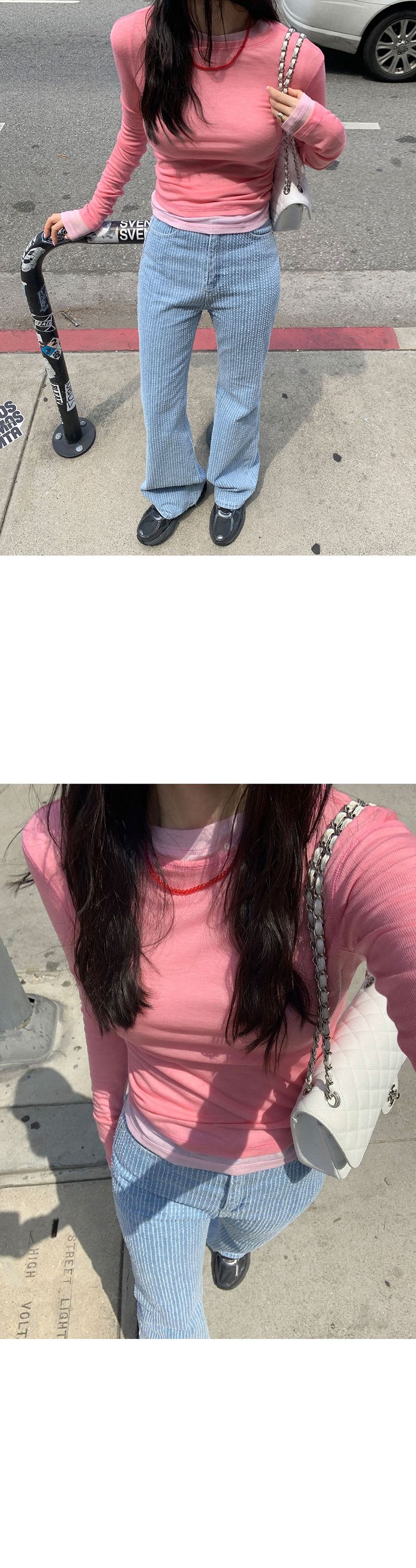 [MADE] VELY TENCEL LAYERED TEE