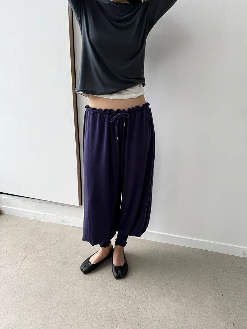 shirring loose pants