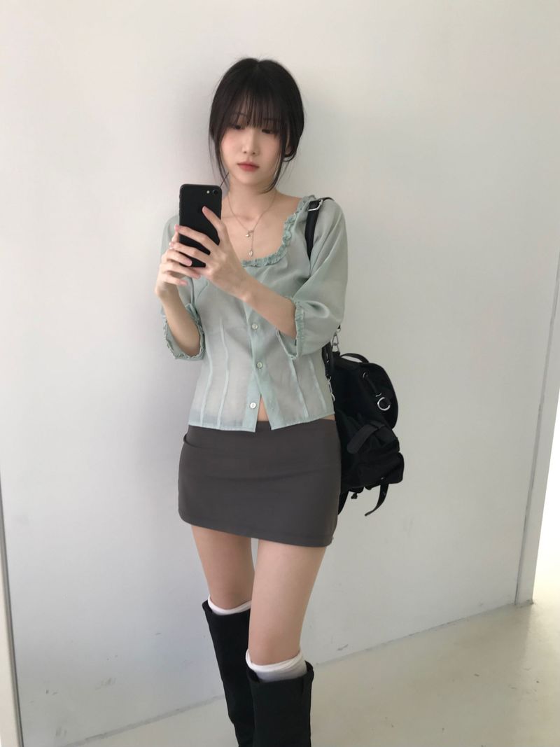 Miel frill blouse (3 colors)