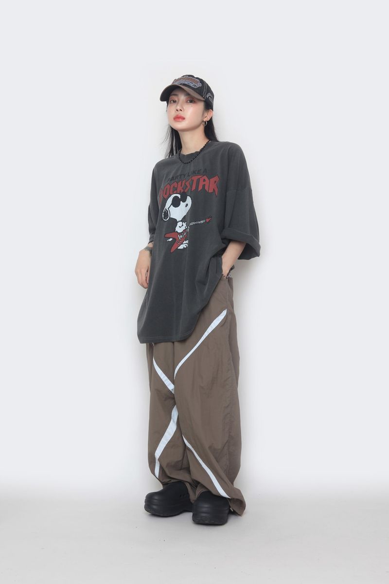 cross color banding pants