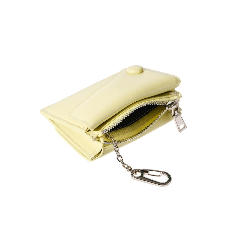 DOT Saddle Keyring Coin & Card Wallets pale lemon