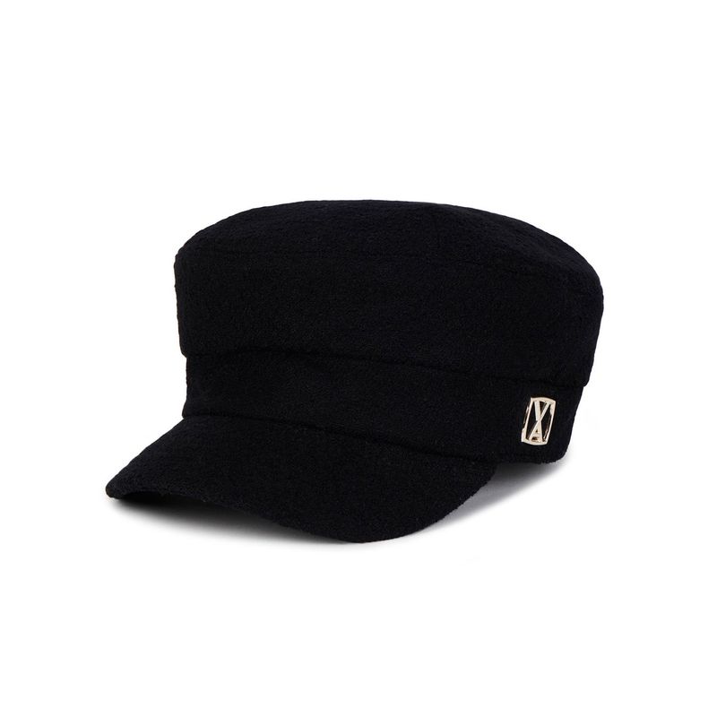 VA Square Stud Wool Madoros Cap / Black