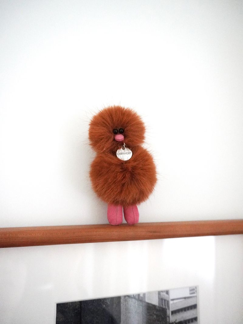 Cosymosy Mini Bird Keyring - Choco