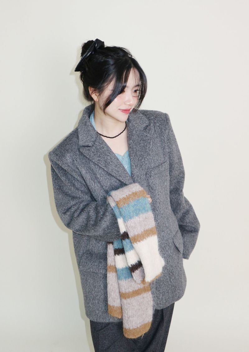 Winter Alpaca Formal Single Jacket (Wool Jacket) (Lining 2 Ounces)