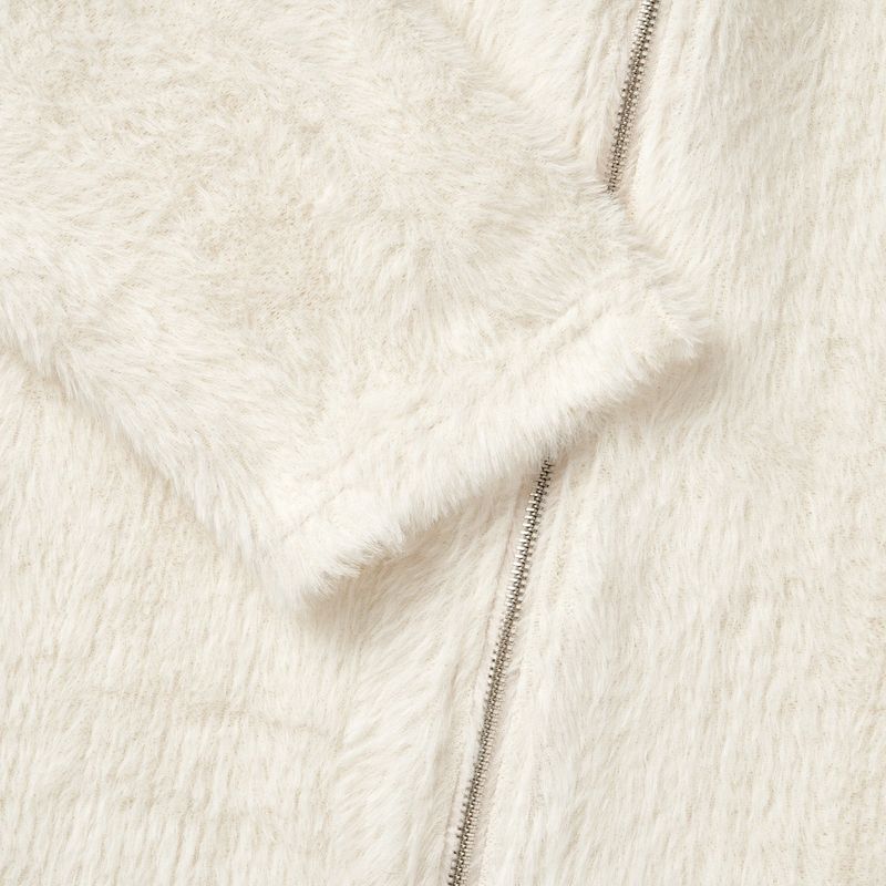 90's Lavin High Neck Soft Fur Zip-Up (2 colors)