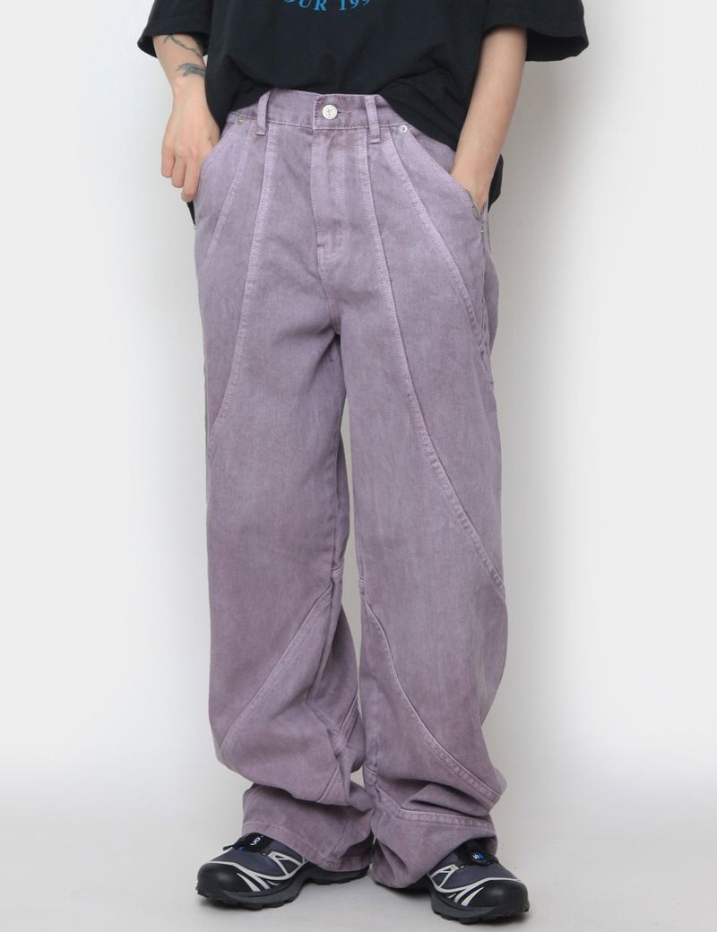 nutellike(ヌテールライク)の「Wave Pigment Denim Pants(Pants)」
