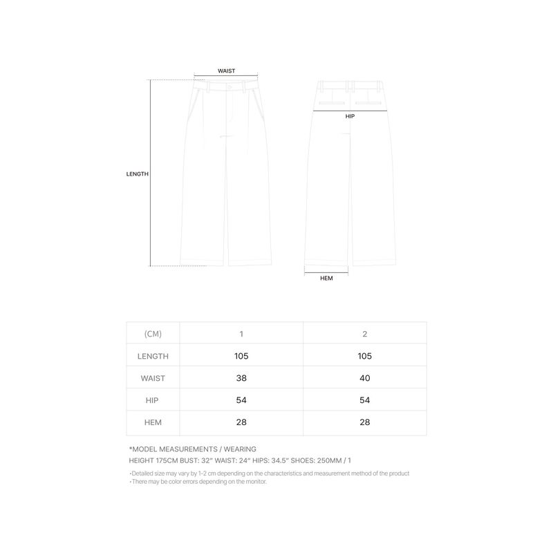 Linen Wide Pants (BEIGE)
