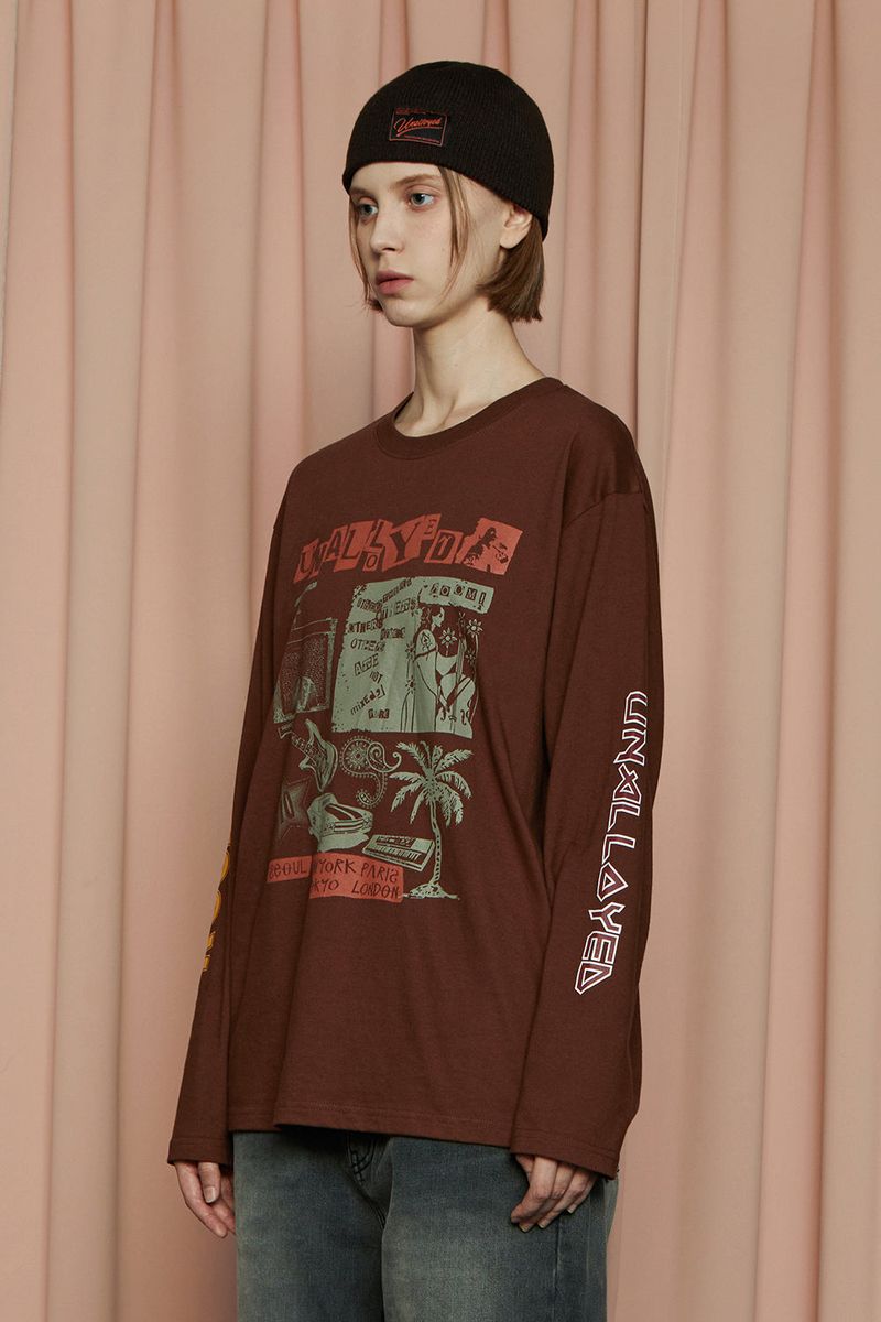 BAND LSV T SHIRT / BROWN