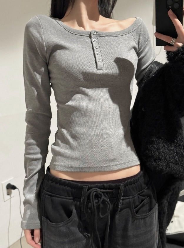 EEUN（イウン）の「Unbalance Pig Long Sleeve（Tops）」