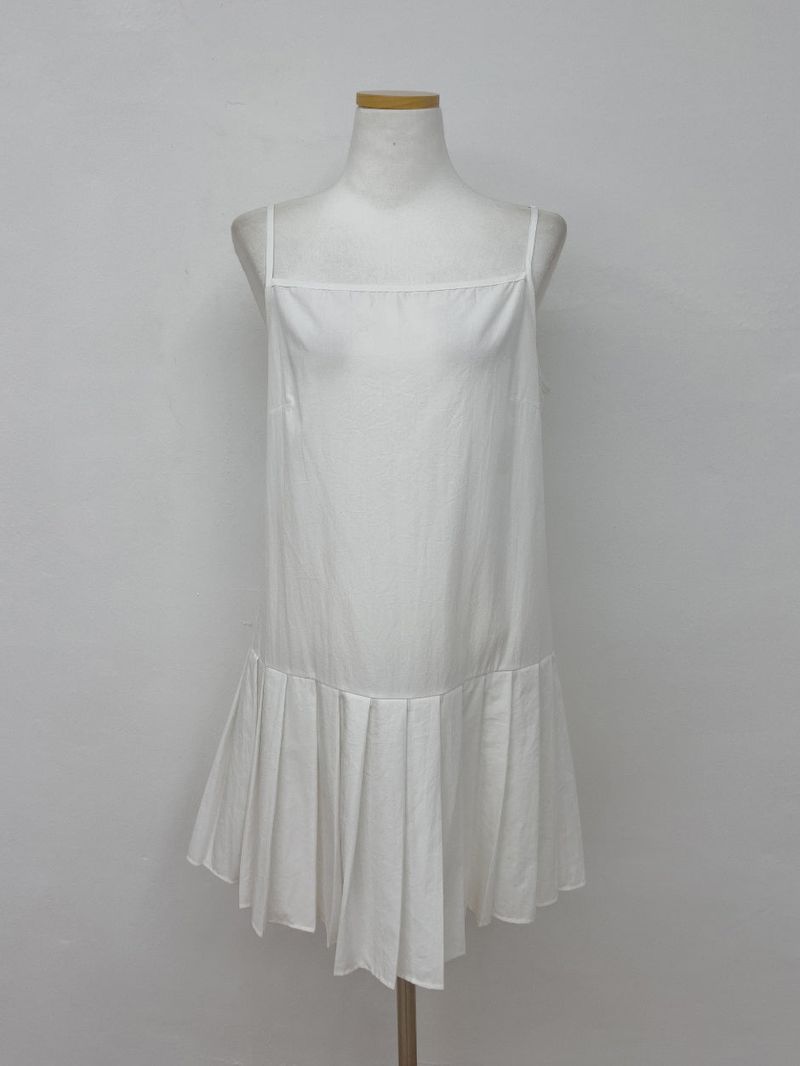 Sepia Pleated Bustier One Piece