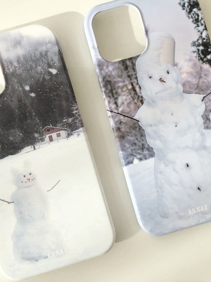 [pink goofy snowman hard case]