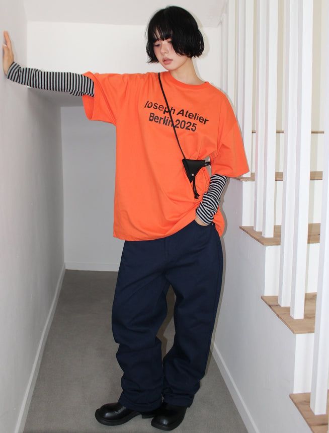 BARREL WIDE COTTON PANTS