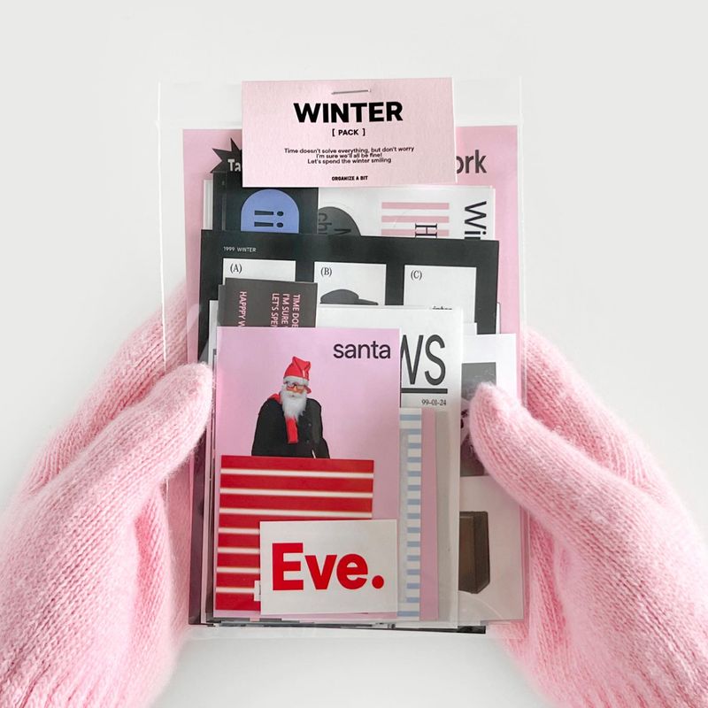 Organize a bit（オーガイナズ ア ビット）の「oab winter pack / scrap sticker set（Smartphone Accessories）」