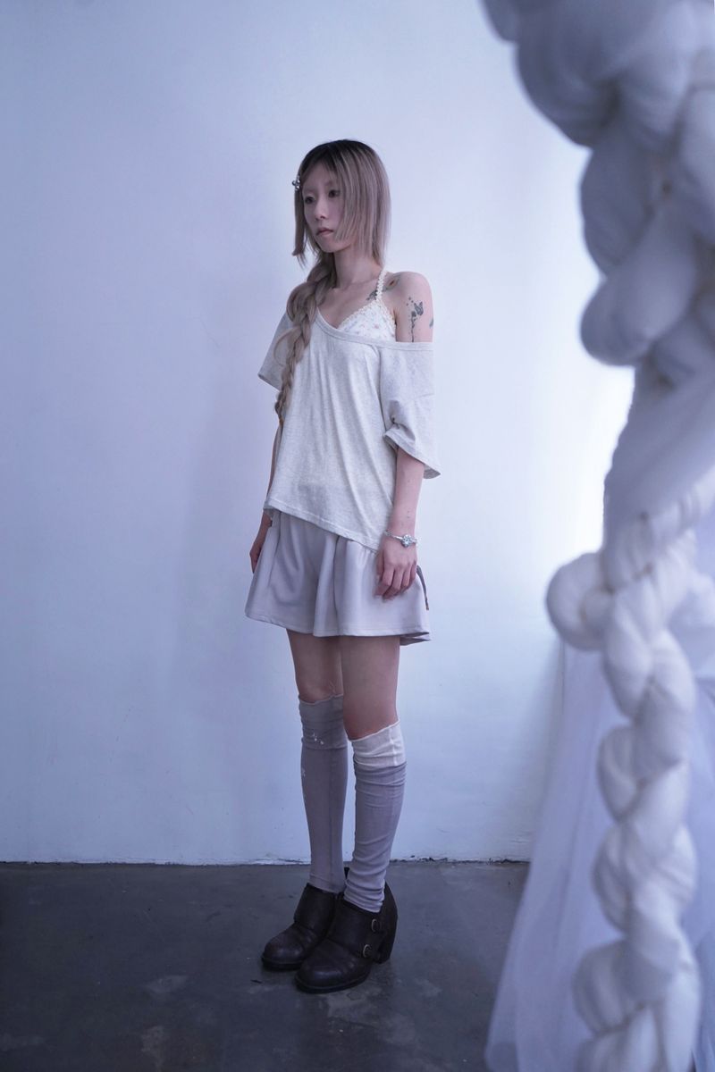  Golden Veil Layered Tee