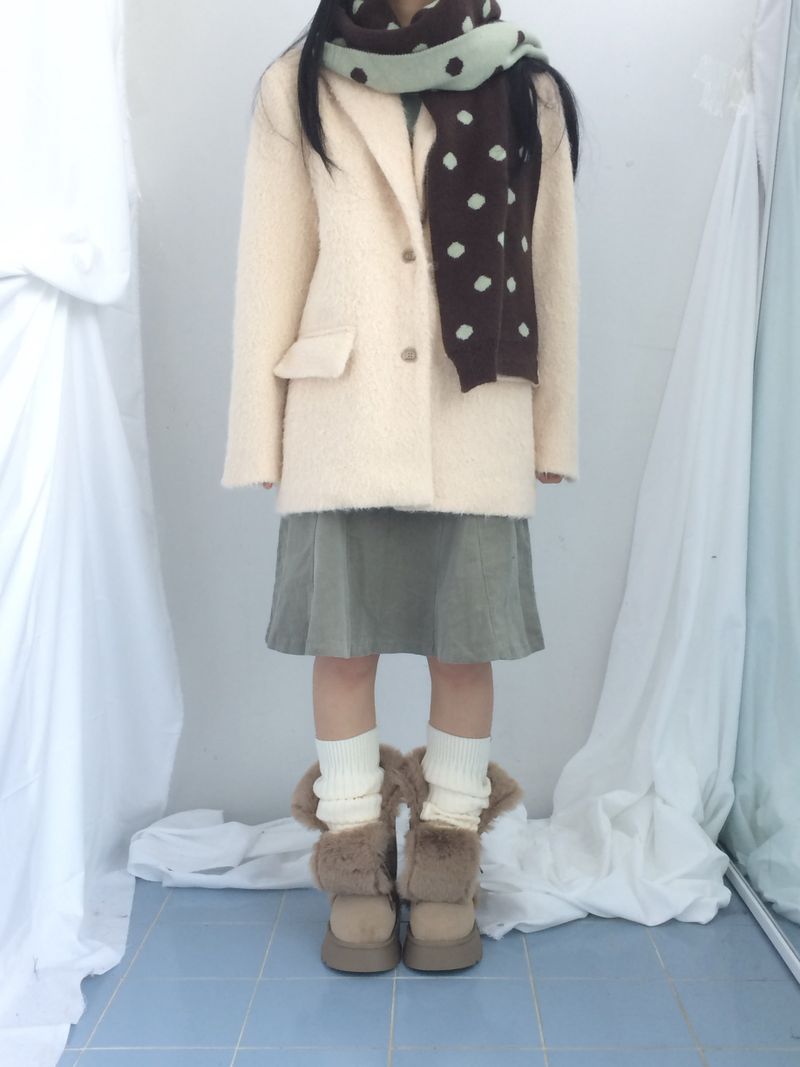 Suede Rabbit Fur Boots