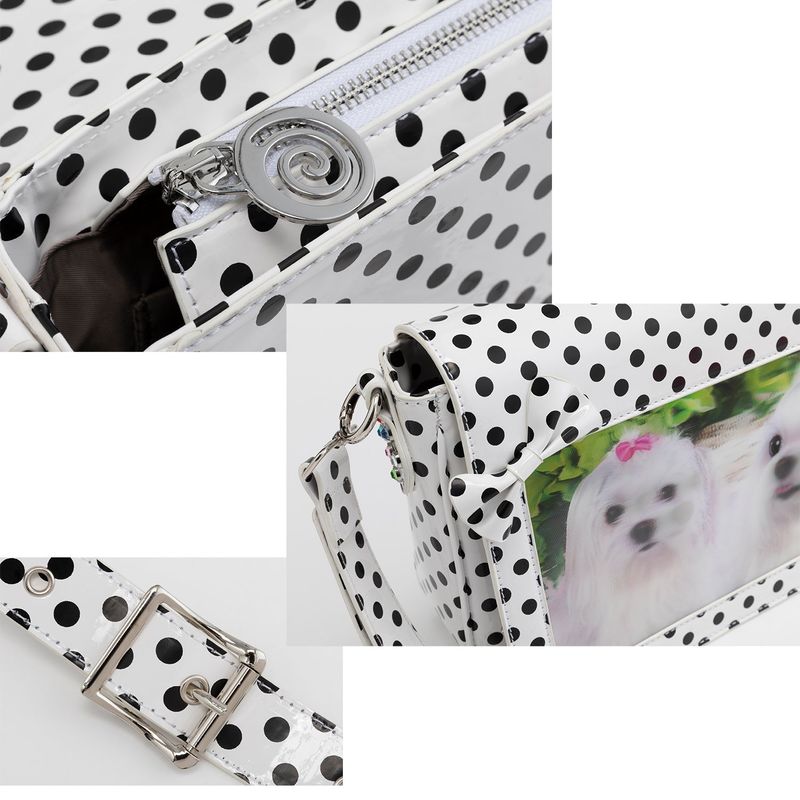 3d puppy raster polka dot dog