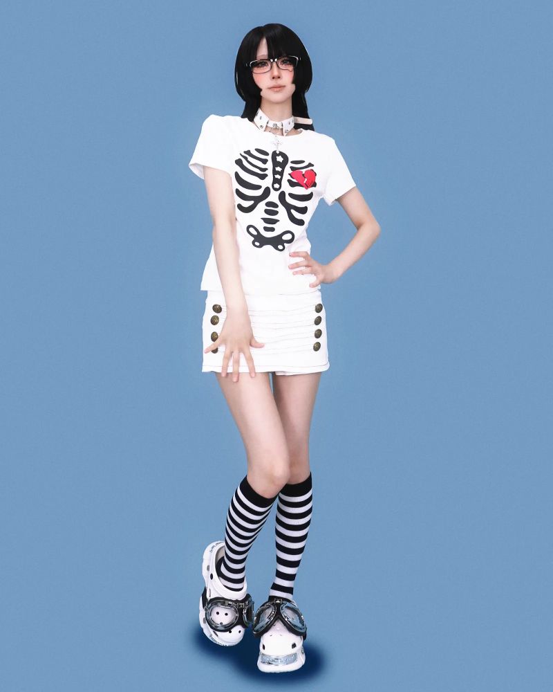 napoleon button skirt-shorts (치마바지)