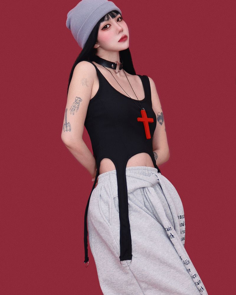 heavy-metal wide pants (2color)