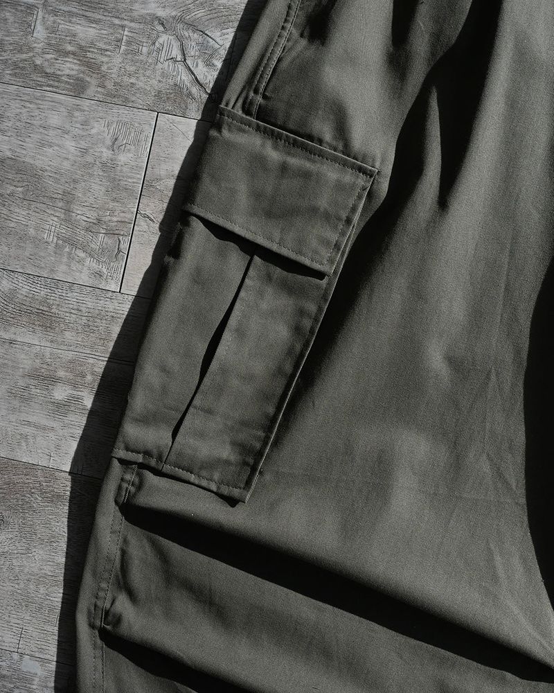 SIO WIDE CARGO PANTS KHK