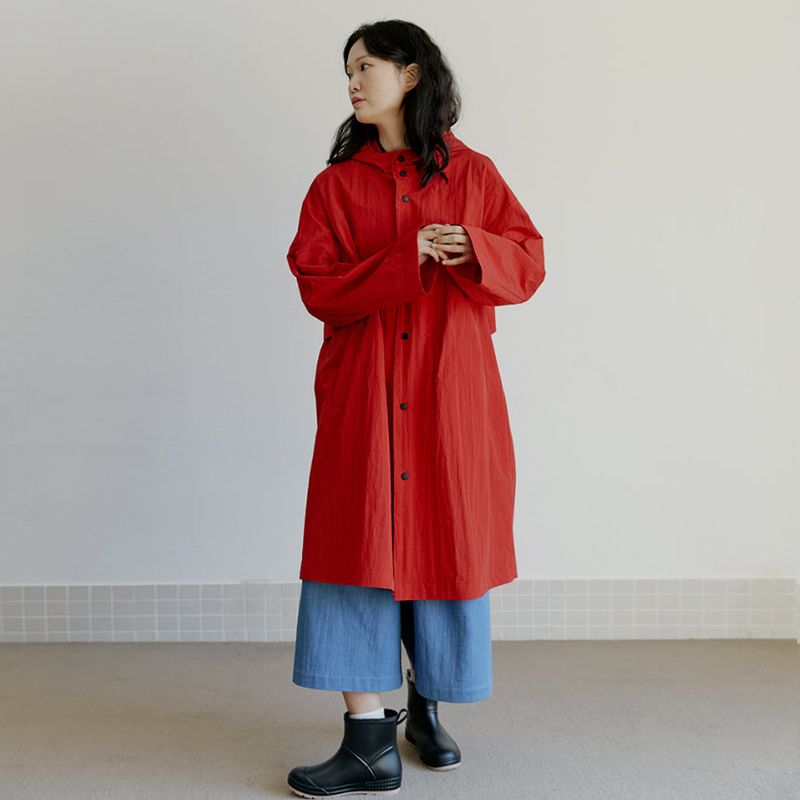 unisex rain coat red
