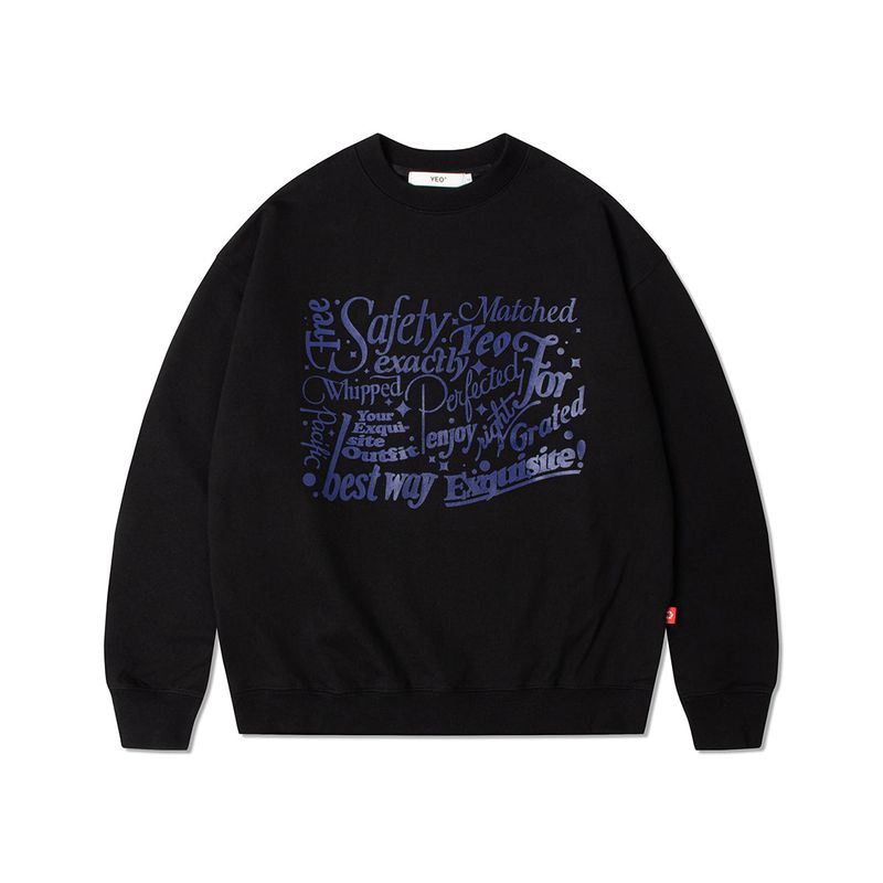 YEO（ワイイーオー）の「BLACK AURORA SWEATSHIRT（Tops）」