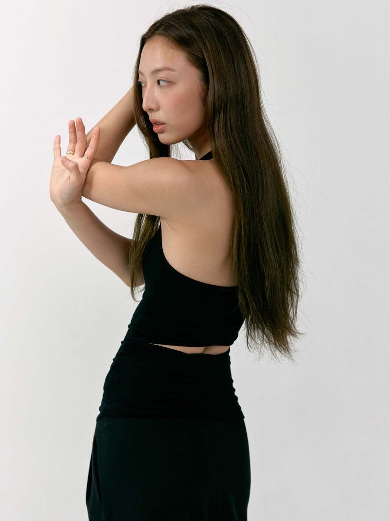 HASTA（ハスタ）の「Urban Halterneck Tank Top (Black)（Tops）」
