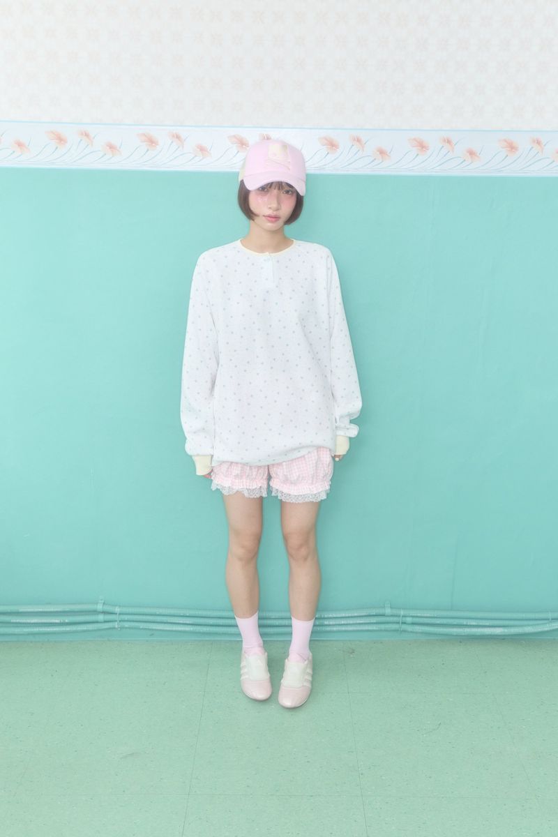 KOKO HENLEY NECK WAFFLE TOP (WHITE)