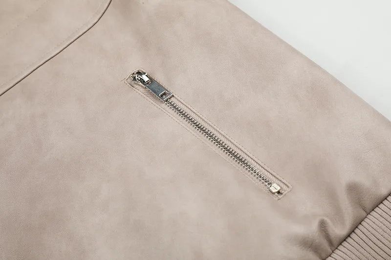 Multi Zip Leather Blouson