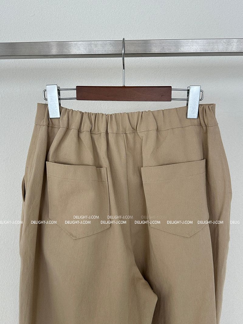 West Cotton Pintuck Wide Pants