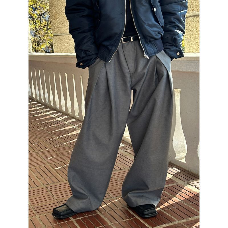 [Unisex] Tuck wide slacks(2color)