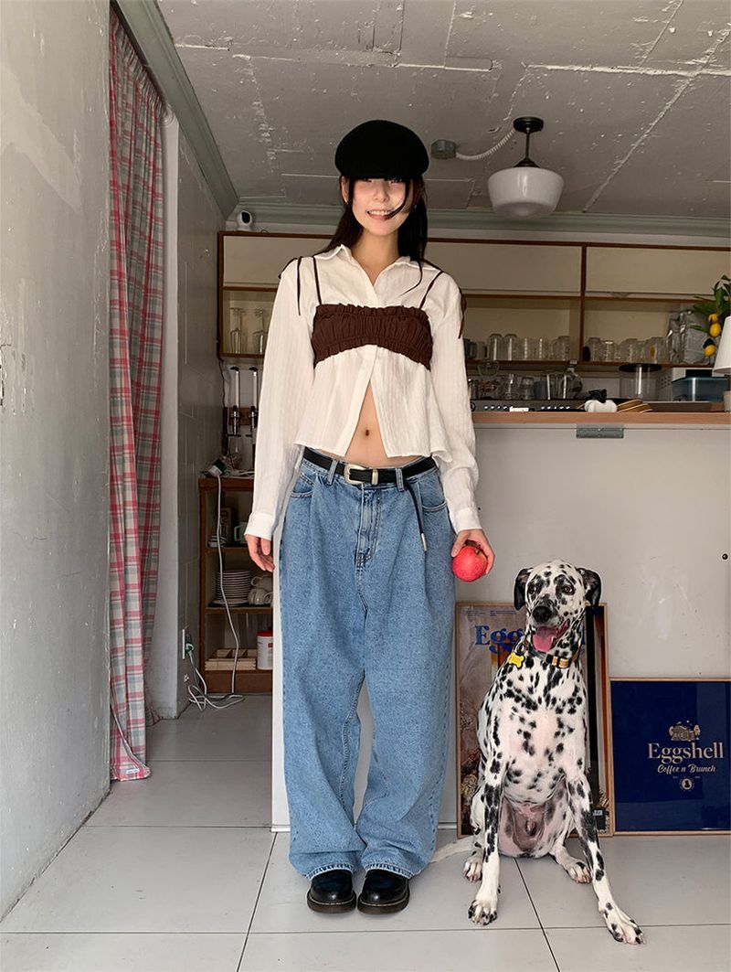 FORMAL PINTUCK JEANS