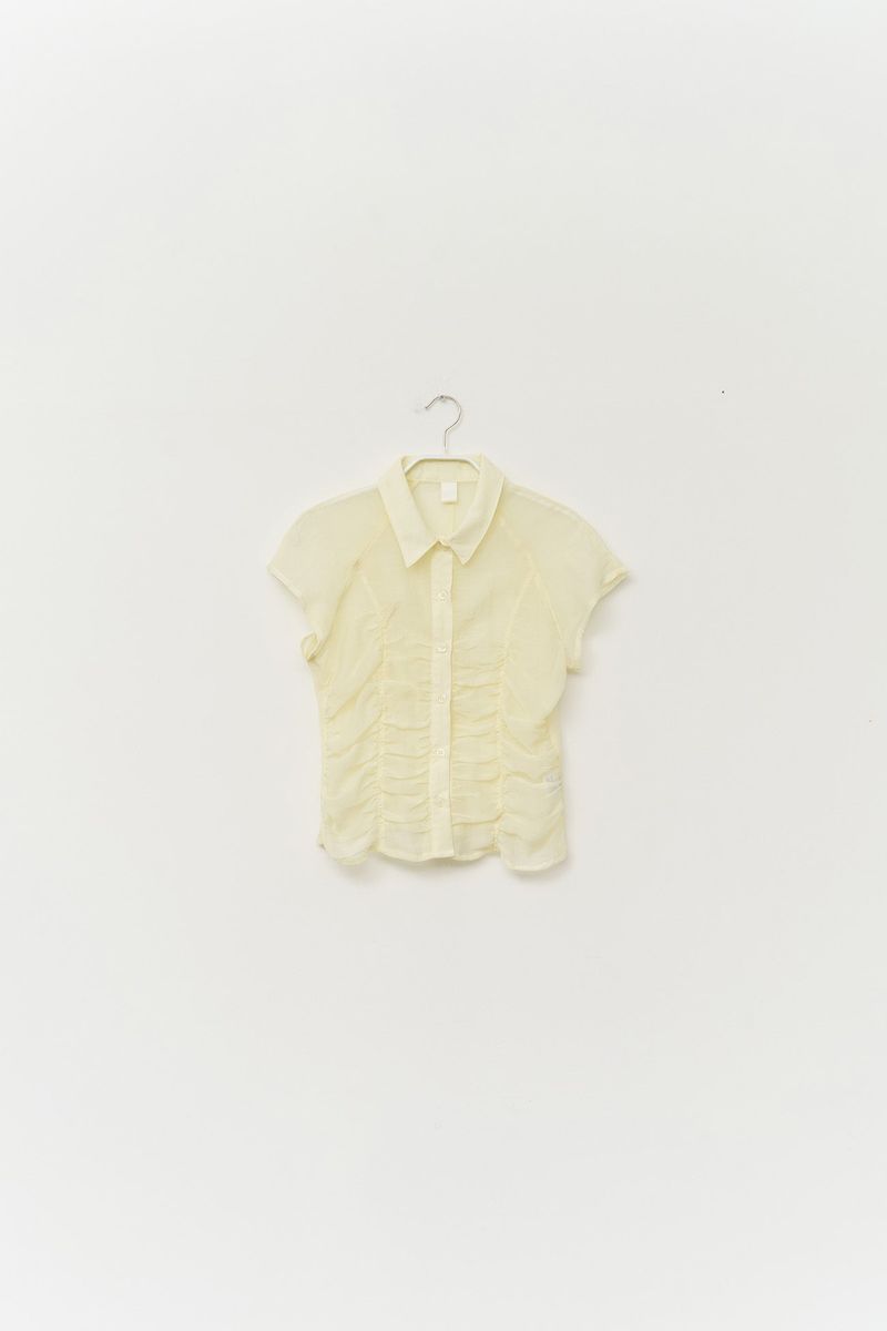 (W) Peony Wrinkled Blouse