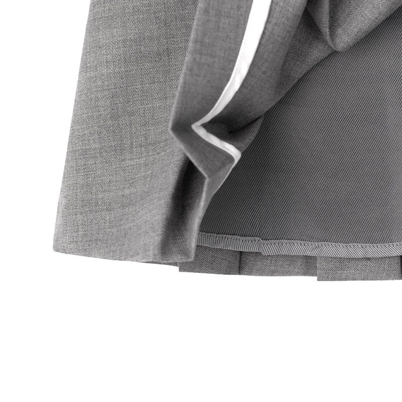 BASIC PLEATS SKIRT (GREY)