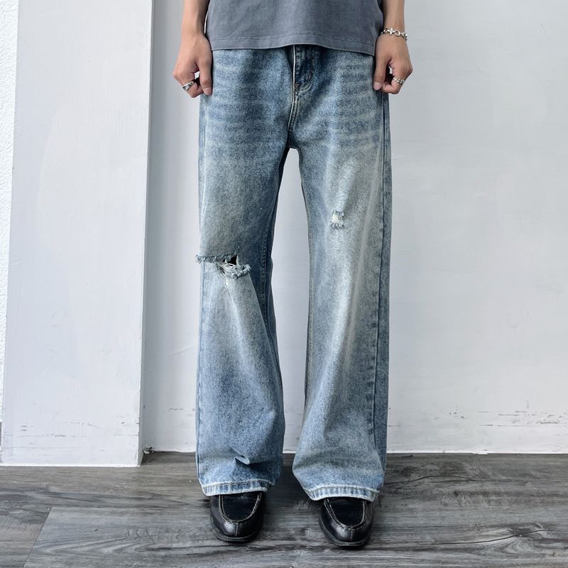 FADE MEET（フェードミート）の「Faded Rift Straight Denim（Pants）」