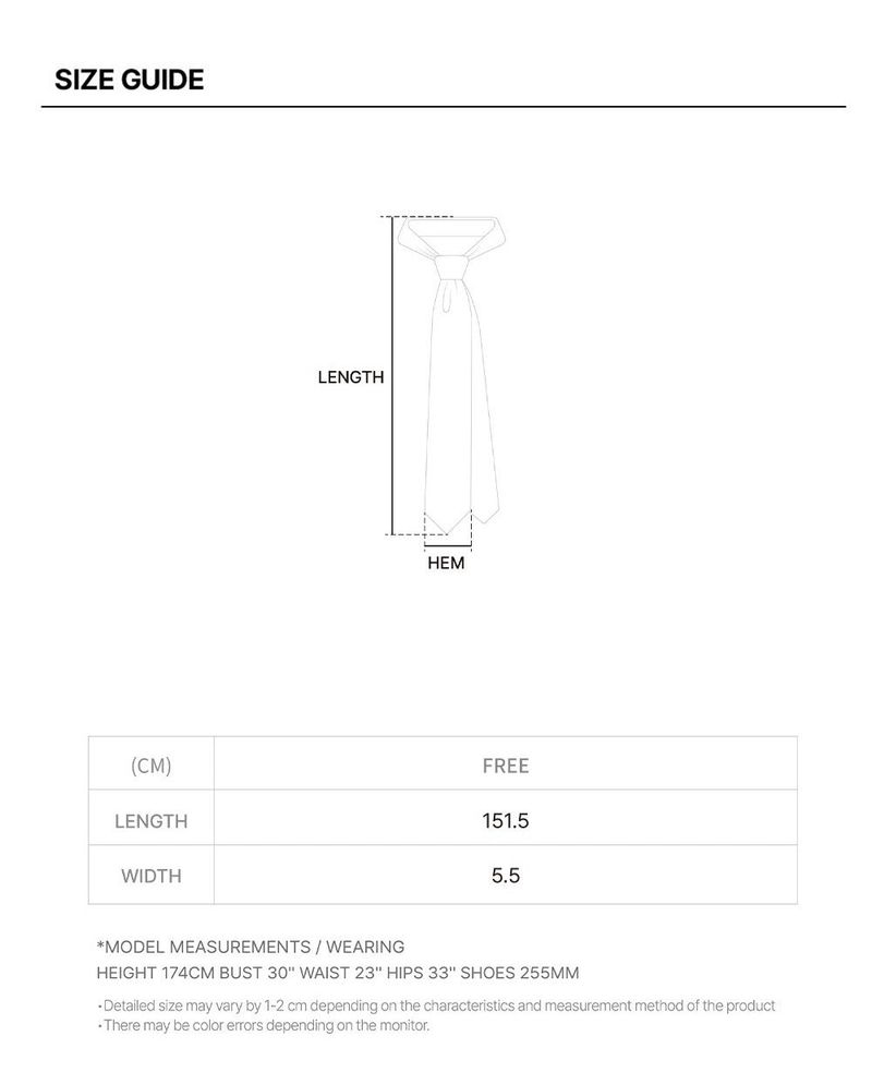 Classic Slim Necktie (BLACK)