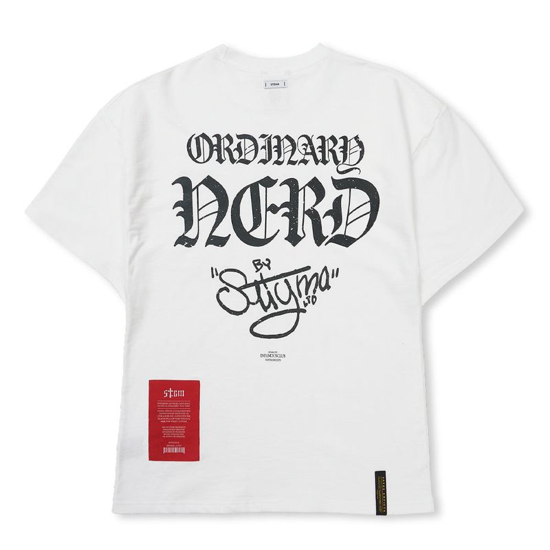 Nerd Semi-oversized T-shirts Green / White