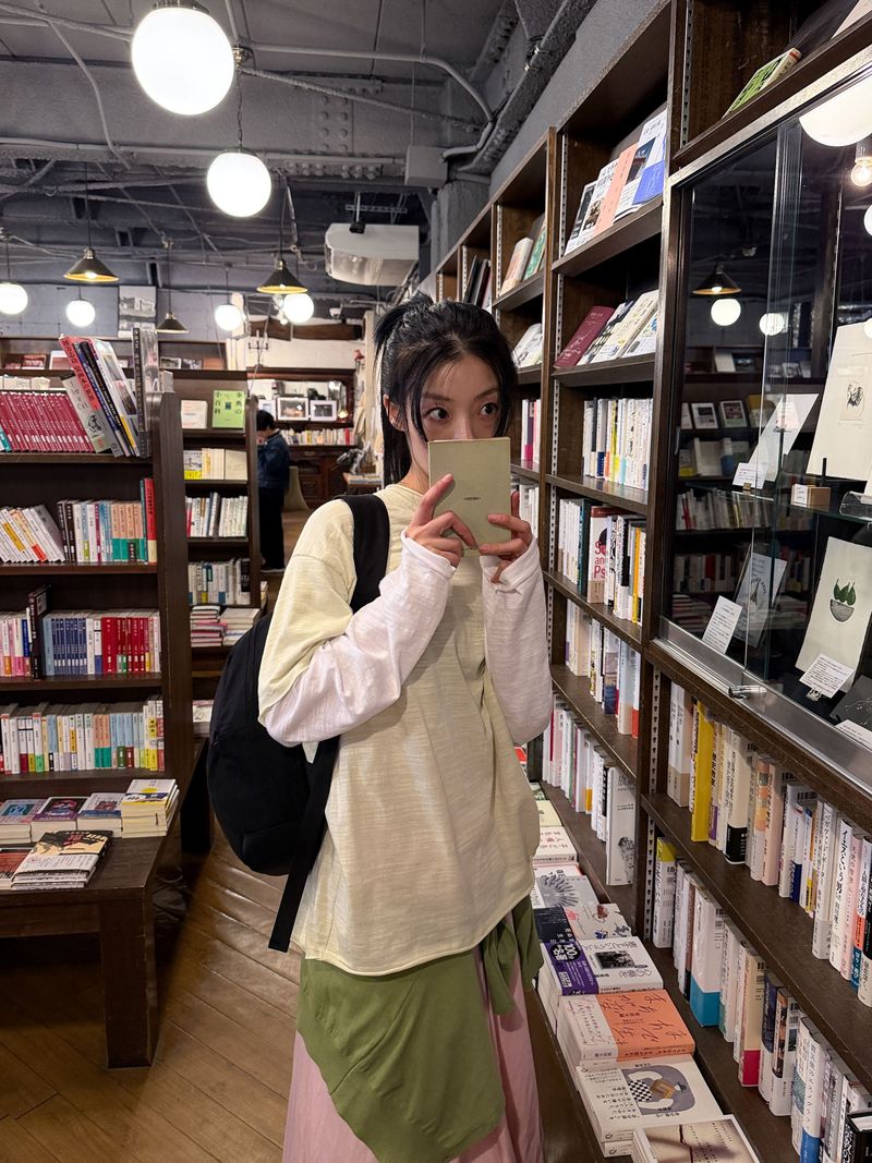 WOOHWA(ウファ)の「 POCKET DOUBLE-SLEEVE TEE(Tops)」