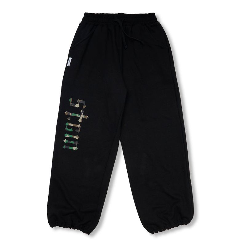 Camouflage STGM Wide Jogger Pants Black /Melange